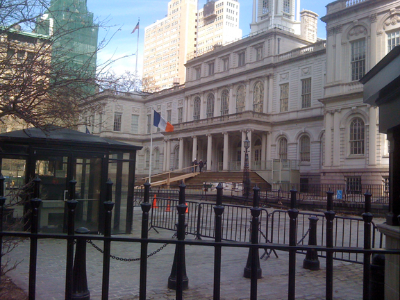 City Hall, during the demo