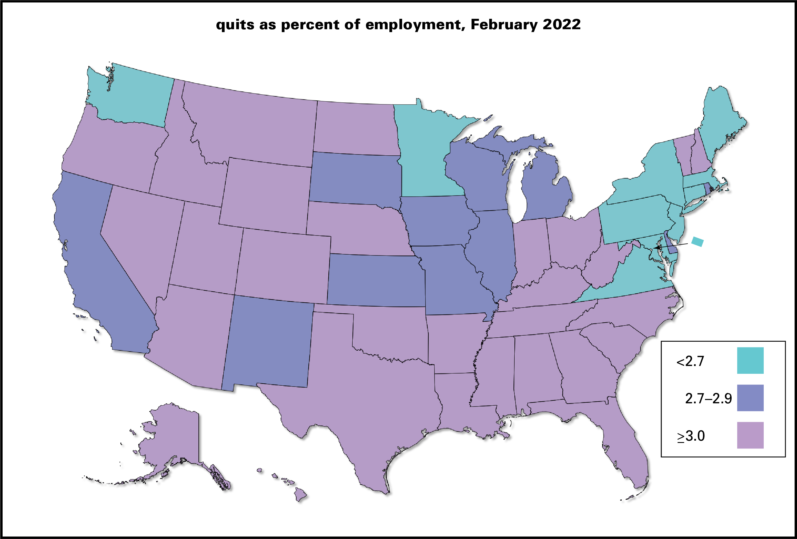 JOLTS quits Feb 22 level map