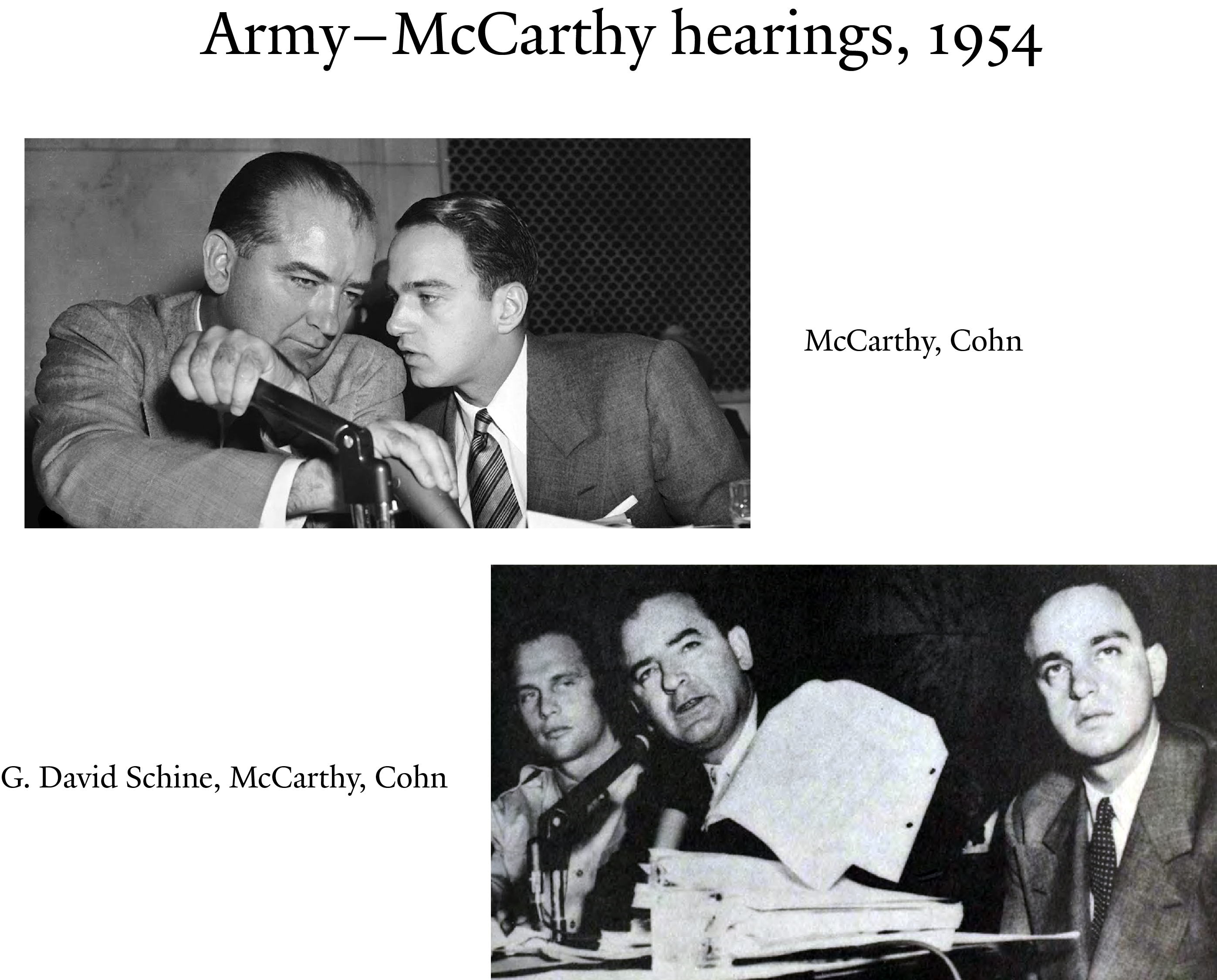 13 Army-McCarthy hearings